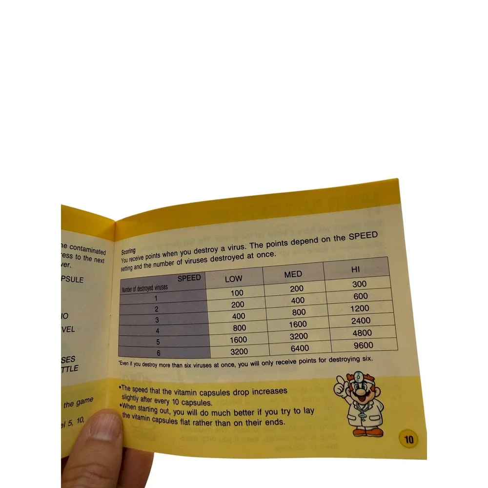 Nintendo NES Dr. Mario Instruction Booklet Manual NES-VU-USA Vintage Original